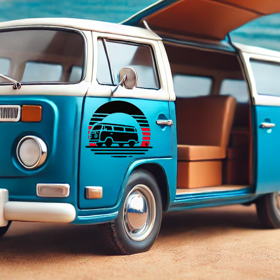 Camper in the Sunset