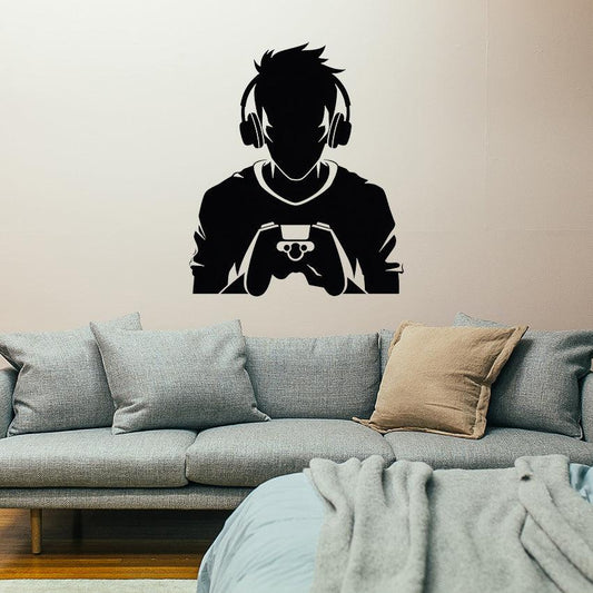 Gamer Silhouette | Gamer Silhouette | Wall Art Studios UK