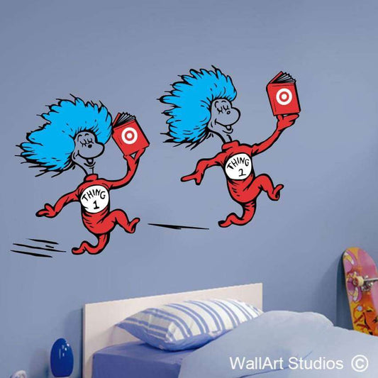 Thing 1 And Thing 2 Wall Art Vinyls | Thing 1 Thing 2 Wall Art Vinyls | Wall Art Studios UK