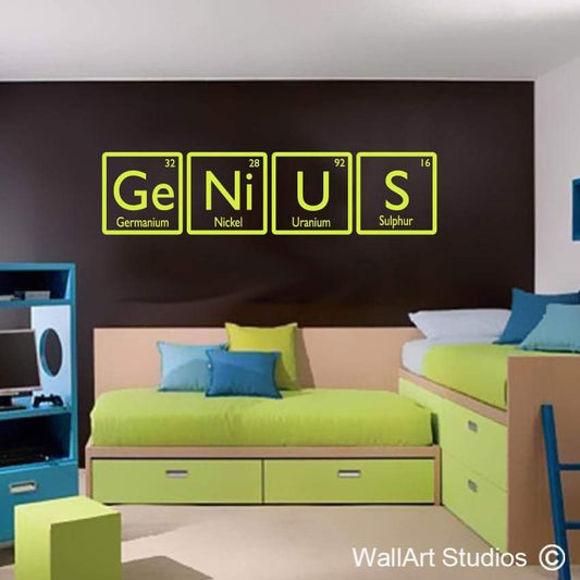 Genius Science Wall Art Decal | Genius Science Wall Art Decal | Wall Art Studios UK