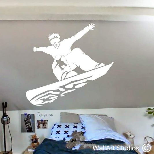 Snowboarder Wall Art Decals | Snowboarder Wall Art Decals | Wall Art Studios UK