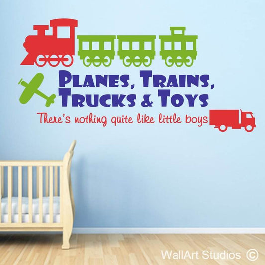 Planes, Trains, Trucks Wall Art Stickers | Planes, Trains, Trucks Wall Art Stickers | Wall Art Studios UK
