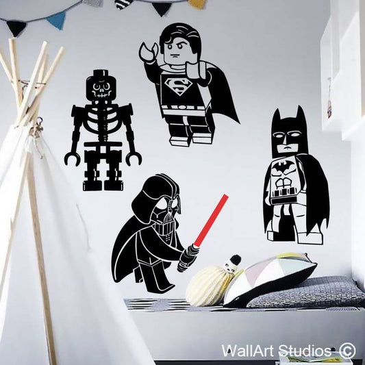 Lego Super Heros Wall Art Stickers | Lego Super Heros Wall Art Stickers | Wall Art Studios UK