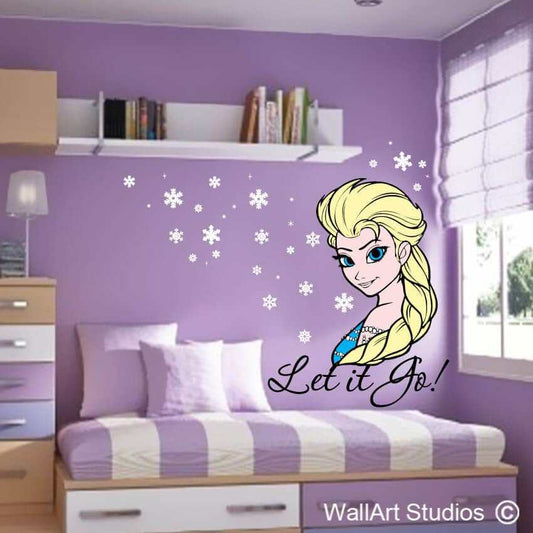 Elsa Frozen Wall Art Vinyls | Elsa Frozen Wall Art Vinyls | Wall Art Studios UK