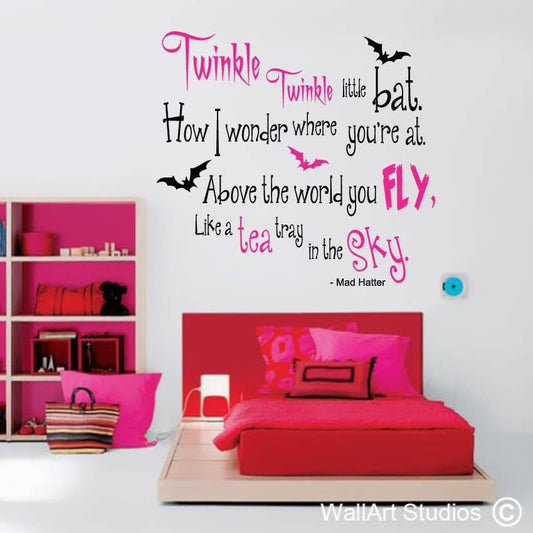 Mad Hatter Wall Art Stickers | Mad Hatter Wall Art Stickers | Wall Art Studios UK