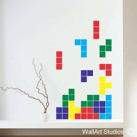 Tetris Wall Art Sticker | Tetris Wall Art Sticker | Wall Art Studios UK