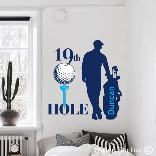 19th Hole Golf Wall Decal | 19th Hole Golf Wall Decal | Wall Art Studios UK