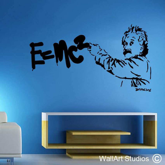Banksy Wall Decals | Einstein Wall Sticker | Wall Art Studios UK
