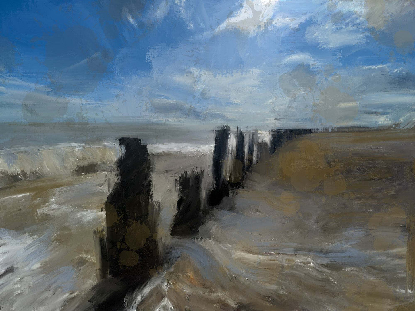 Blustery Day at the Seaside -