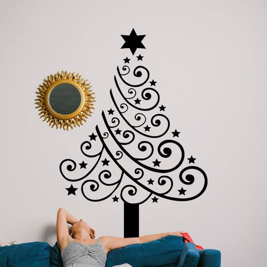 Christmas Tree Decoration Decal | Christmas Tree Decoration Decal | Wall Art Studios UK
