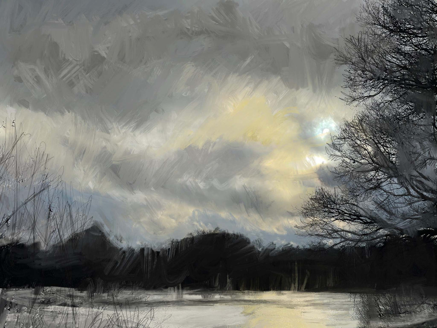 Reservoir at Dusk -