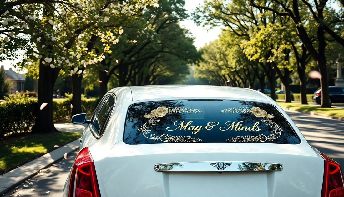 Elevate Your Wedding Day with Personalised Car Decals