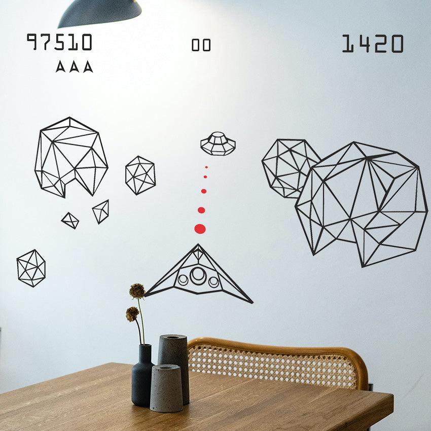 Asteroids Wall Art Stickers