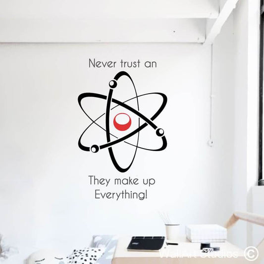 Atom Quote Wall Art Decal | Atom Quote Wall Art Decal | Wall Art Studios UK