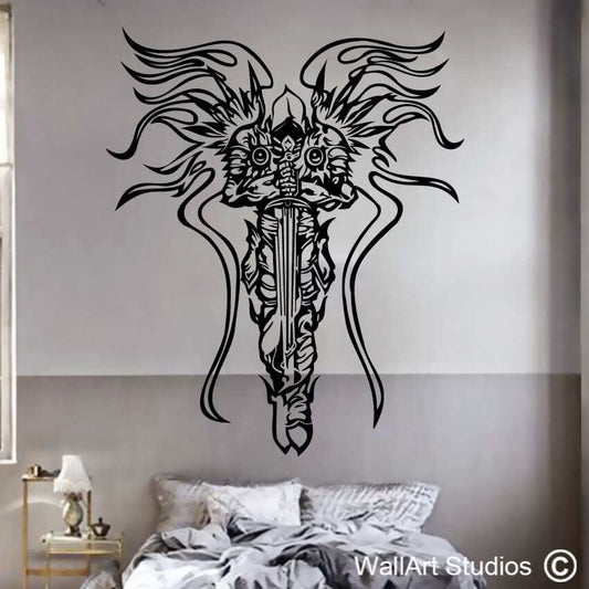 Diablo Tyrael Gamer Wall Decal | Diablo Tyrael Gamer Wall Decal | Wall Art Studios UK