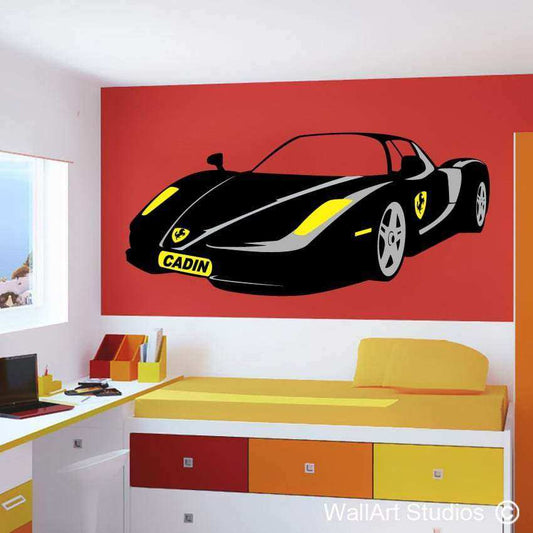 Ferrari Decal | Personalised Wall Stickers | Wall Art Studios UK