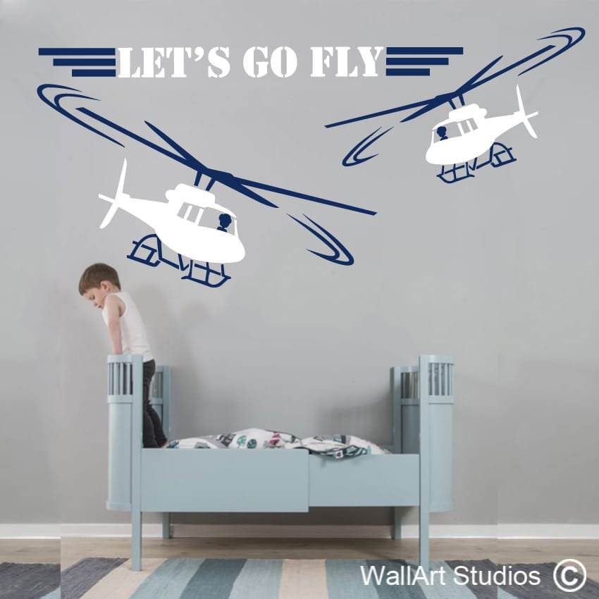 Let's Go Fly Wall Art Decals