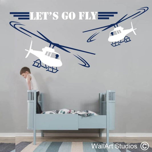 Let's Go Fly Wall Art Decals | Fly Wall Art Decals | Wall Art Studios UK