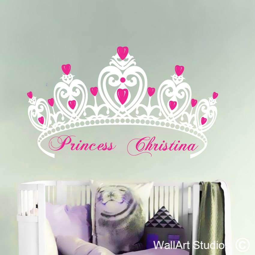 Princess Tiara Wall Art Decals | Princess Tiara Wall Art Decals | Wall Art Studios UK