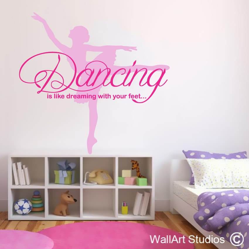 Dancing Ballerina Wall Art Decals | Dancing Ballerina Wall Art Decals | Wall Art Studios UK