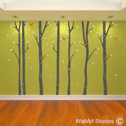 Birch Forest Wall Art Stickers