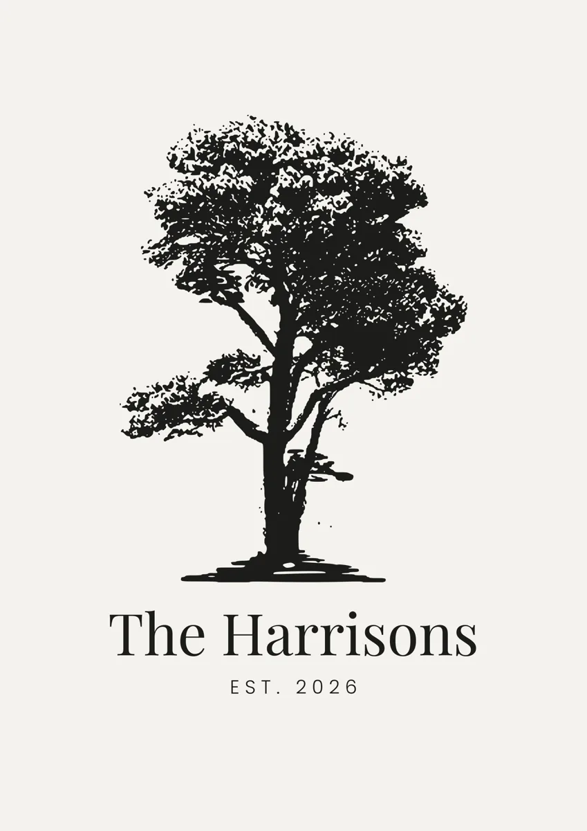 Detailed silhouette of a large oak tree in full leaf
